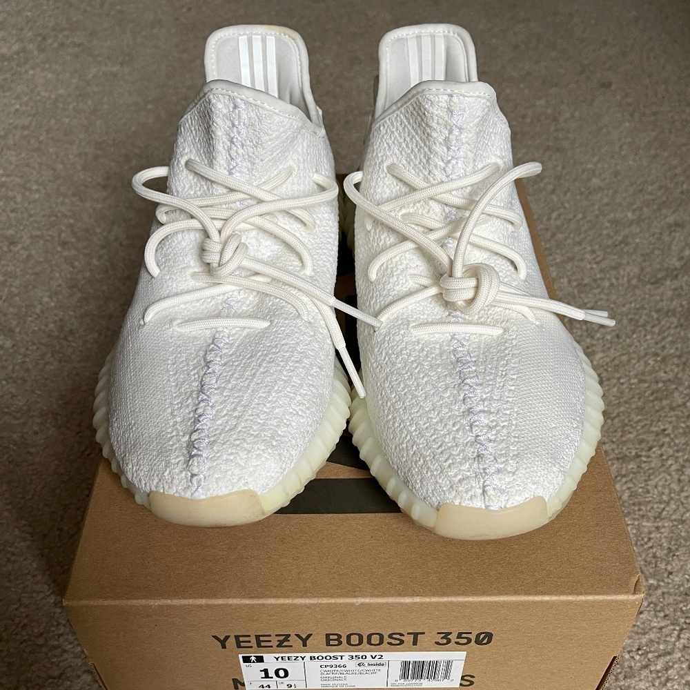 Adidas Yeezy Boost 350 V2 (Triple White), Men's Size 10